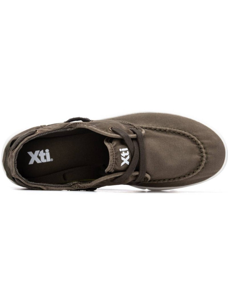 Chaussures bateau pour homme Kaki - Kiabi