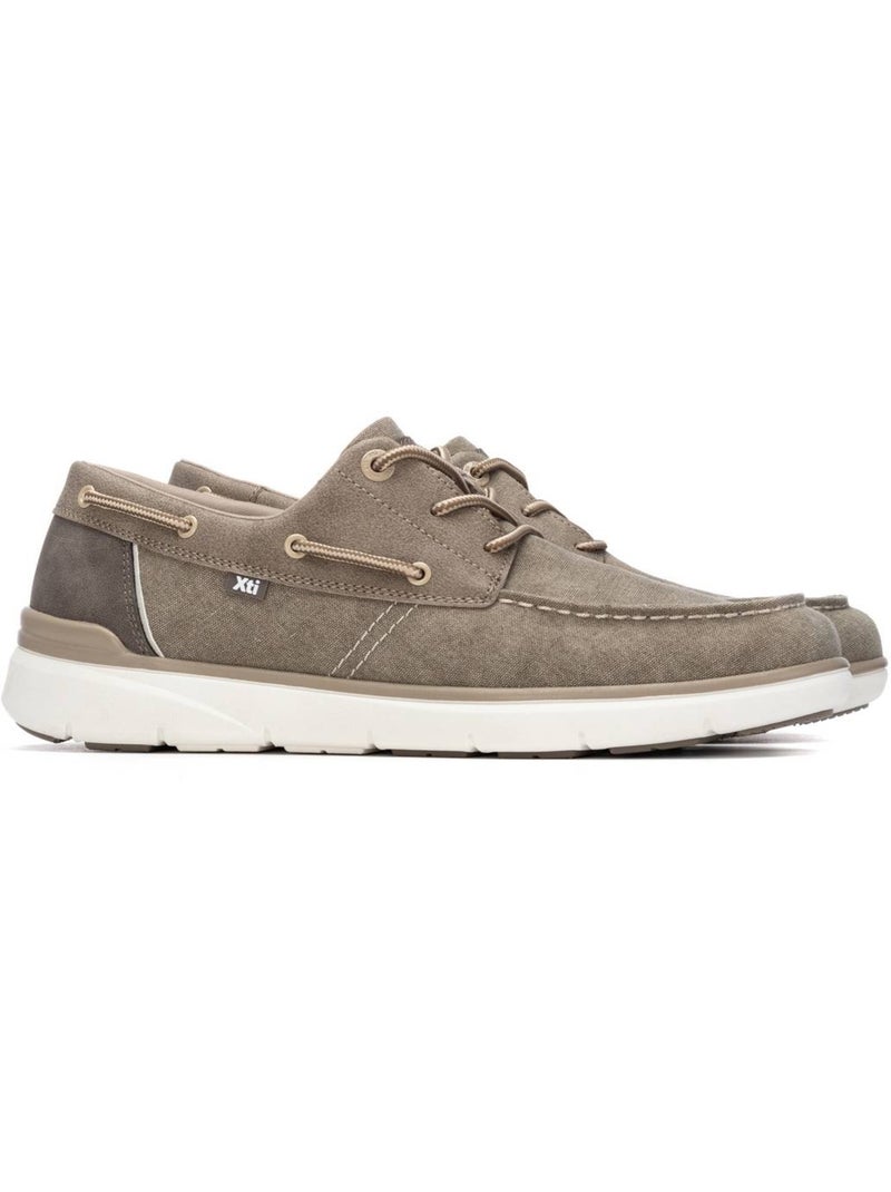 Chaussures bateau pour homme Taupe - Kiabi
