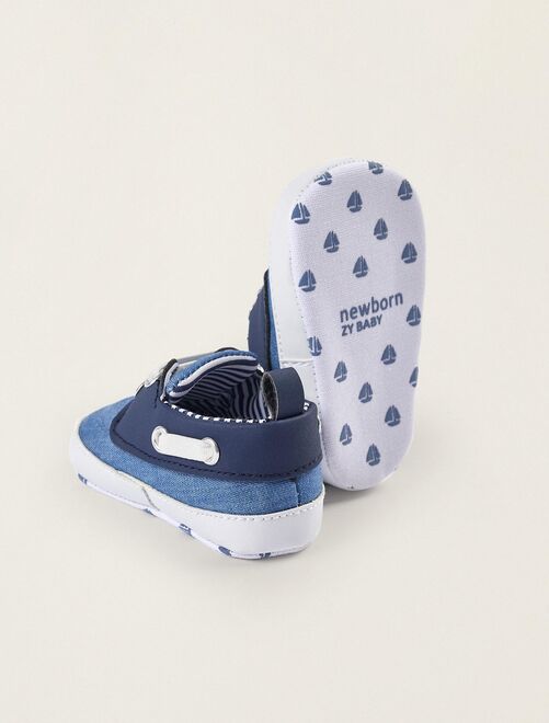 Chaussures Bateau US Brass Mark/Marvin - Pour Garçon - Dessus PU - Semelle TR - Scratch