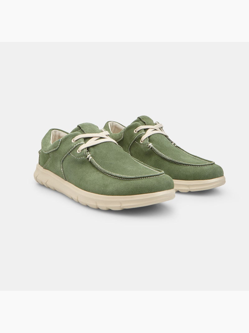 Chaussures bateaux décontractée Bata Vert - Kiabi
