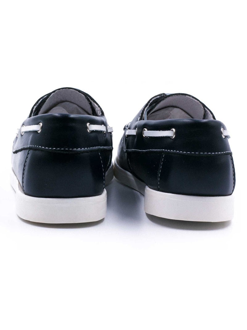Chaussures Bateaux Garçon à Lacet - Boni Briac Bleu marine - Kiabi