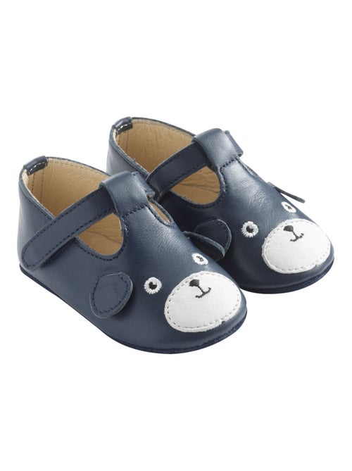 Chaussures b?b? cuir souple Poupi - Kiabi
