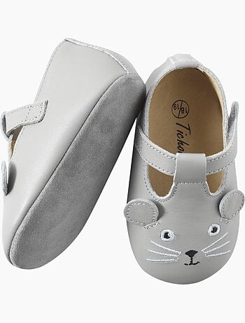 Chaussures b?b? cuir souple Poupi