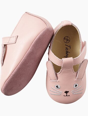 Chaussures b?b? cuir souple Poupi