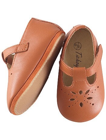 Chaussures b?b? cuir souple Salom?