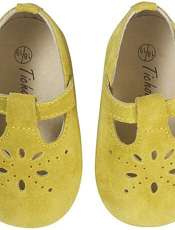 Chaussures b?b? cuir souple Salom?