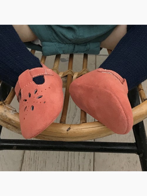 Chaussures b?b? cuir souple Salom? - Kiabi