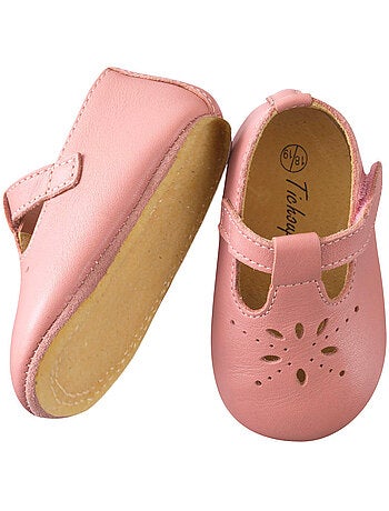 Chaussures b?b? cuir souple Salom?