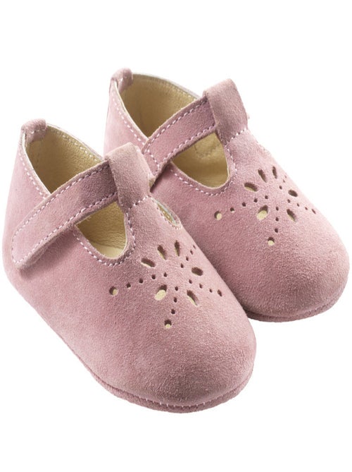 Chaussures b?b? cuir souple Salom? - Kiabi