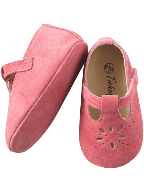 Chaussures b?b? cuir souple Salom? - Kiabi