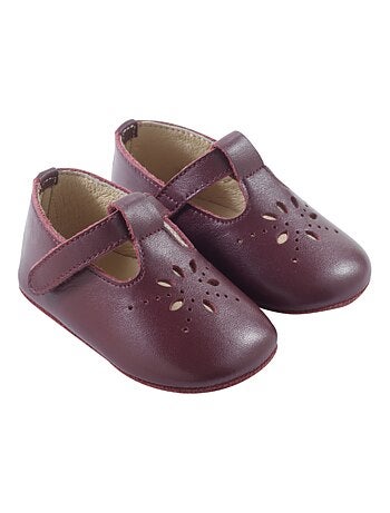 Chaussures b?b? cuir souple Salom?