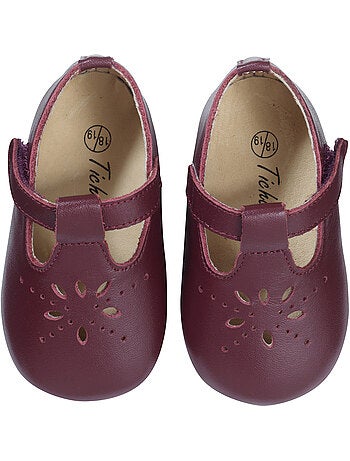 Chaussures b?b? cuir souple Salom?