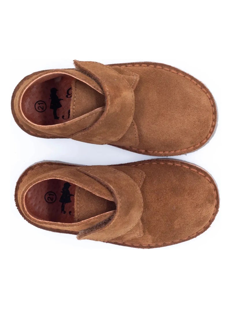 Chaussures Bébé à Scratch - Boni Mini Marius Beige foncé - Kiabi