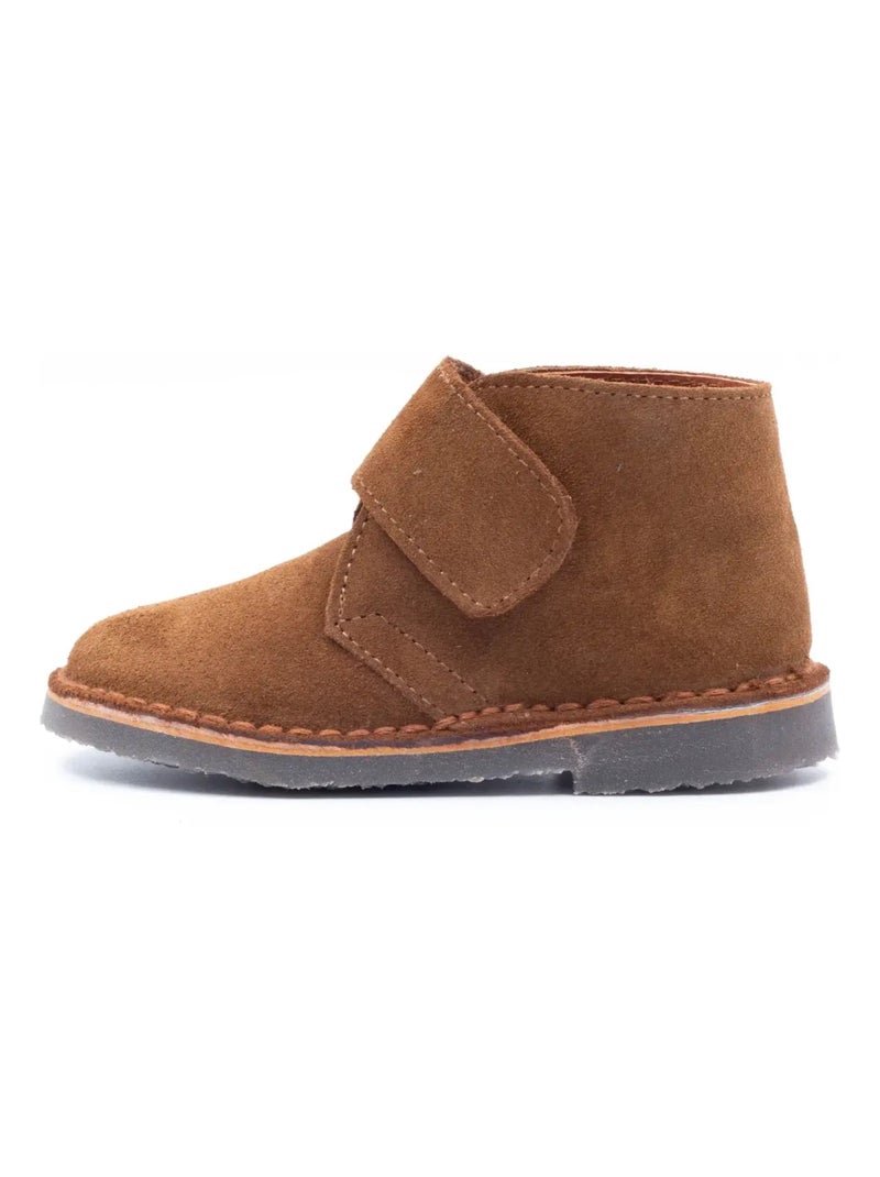 Chaussures Bébé à Scratch - Boni Mini Marius Beige foncé - Kiabi