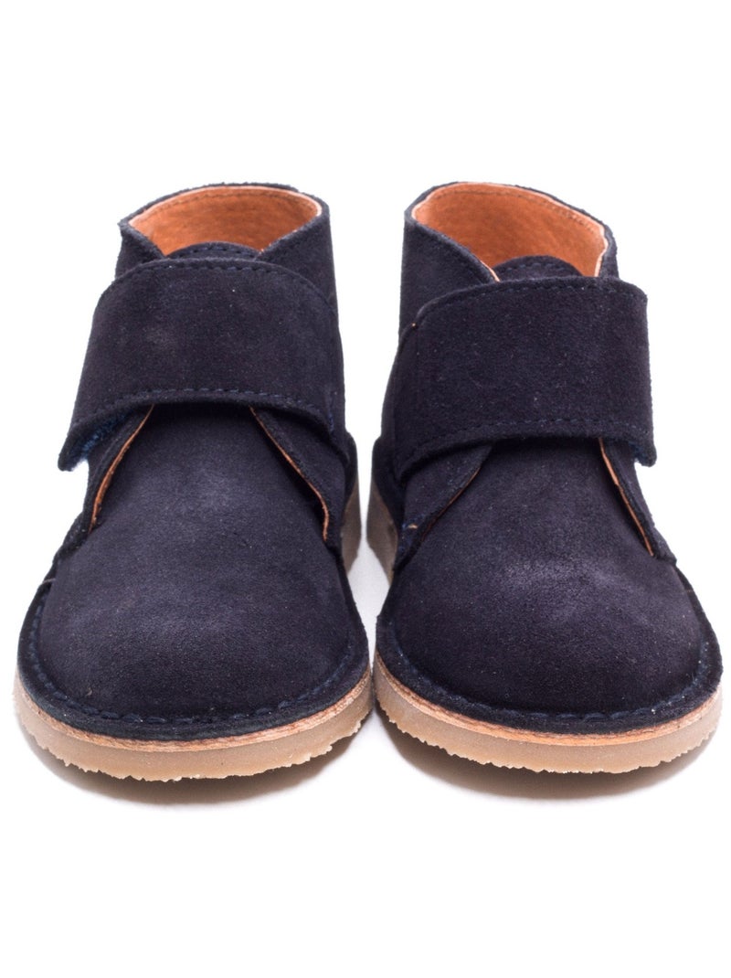 Chaussures Bébé à Scratch - Boni Mini Marius Bleu marine - Kiabi
