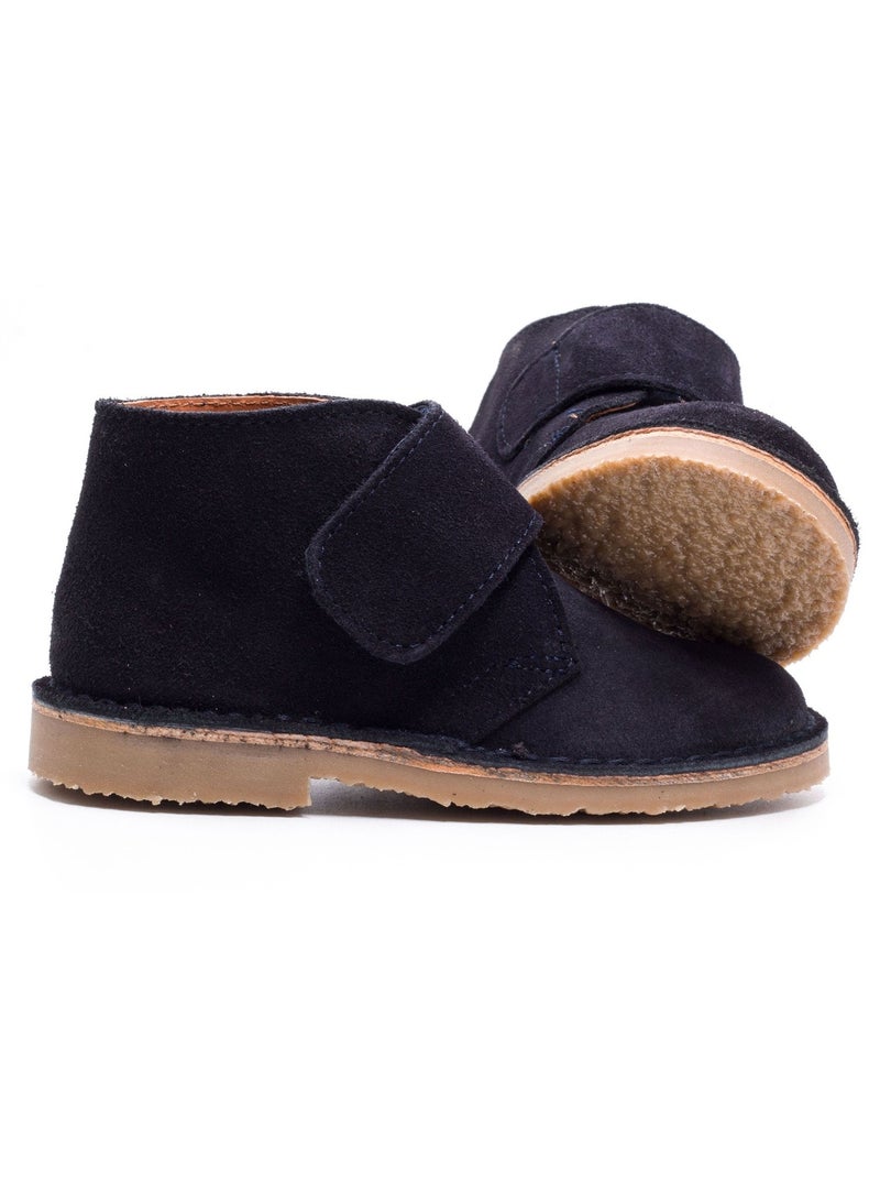 Chaussures Bébé à Scratch - Boni Mini Marius Bleu marine - Kiabi
