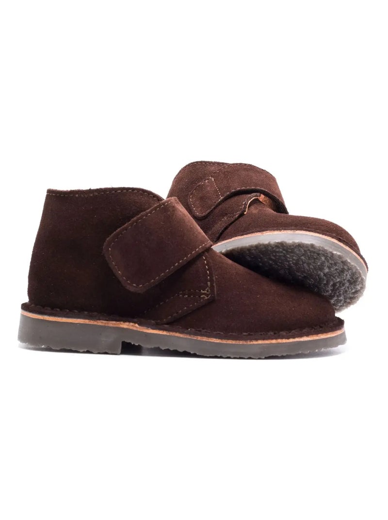 Chaussures Bébé à Scratch - Boni Mini Marius Marron - Kiabi