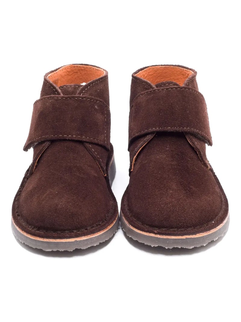 Chaussures Bébé à Scratch - Boni Mini Marius Marron - Kiabi