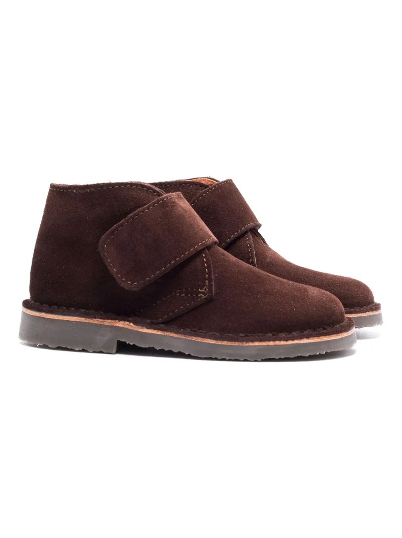 Chaussures Bébé à Scratch - Boni Mini Marius Marron - Kiabi