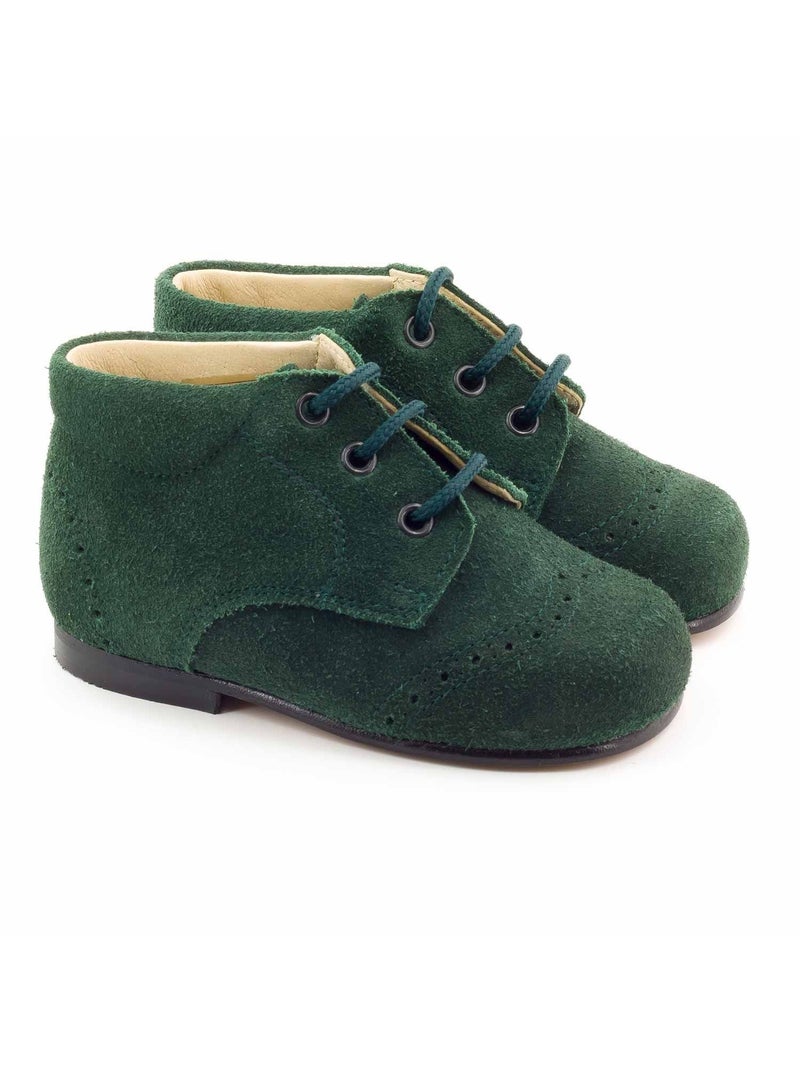 Chaussures Bébé Classique En Daim - Boni Richard Vert - Kiabi