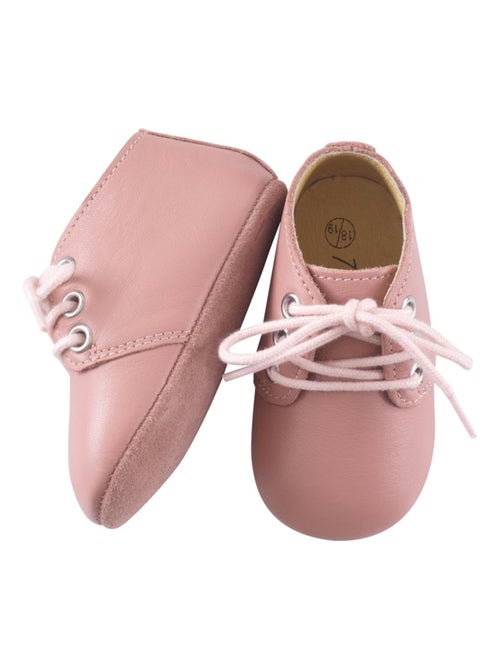 Chaussures bébé cuir souple Gaby - Kiabi