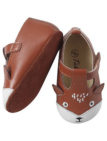Chaussures bébé cuir souple Poupi