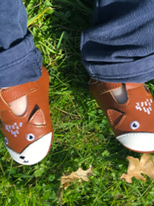 Chaussures bébé cuir souple Poupi - Kiabi