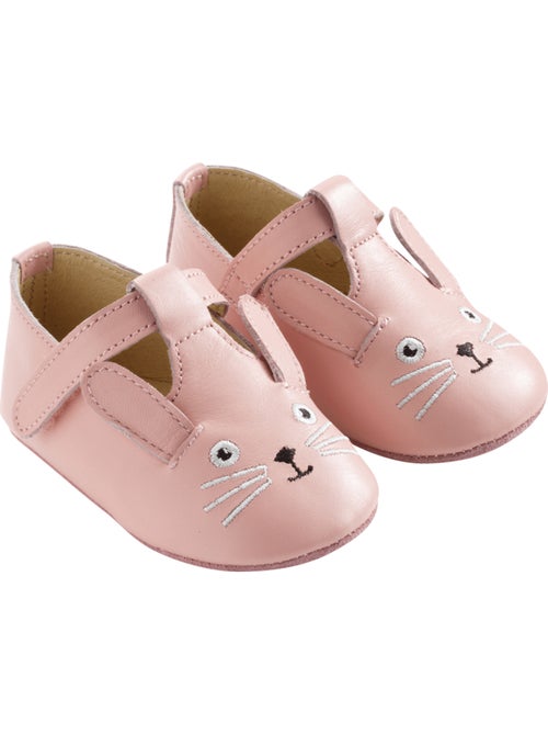 Chaussures bébé cuir souple Poupi - Kiabi