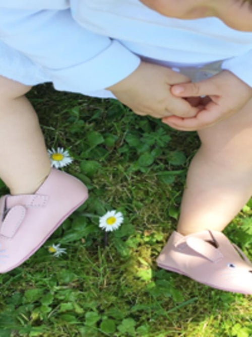Chaussures bébé cuir souple Poupi - Kiabi