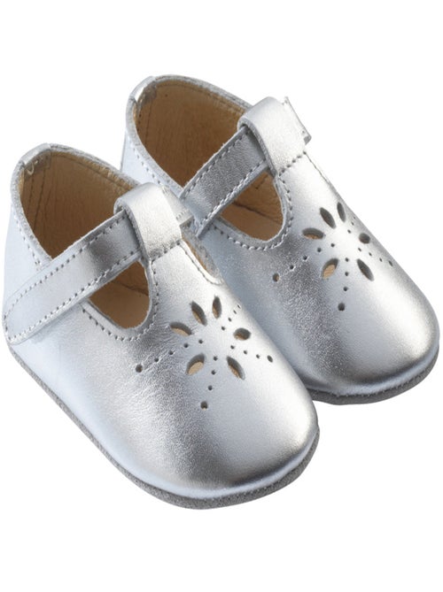 Chaussures bébé cuir souple Salomé - Kiabi