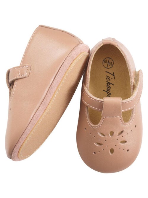Chaussures bébé cuir souple Salomé - Kiabi