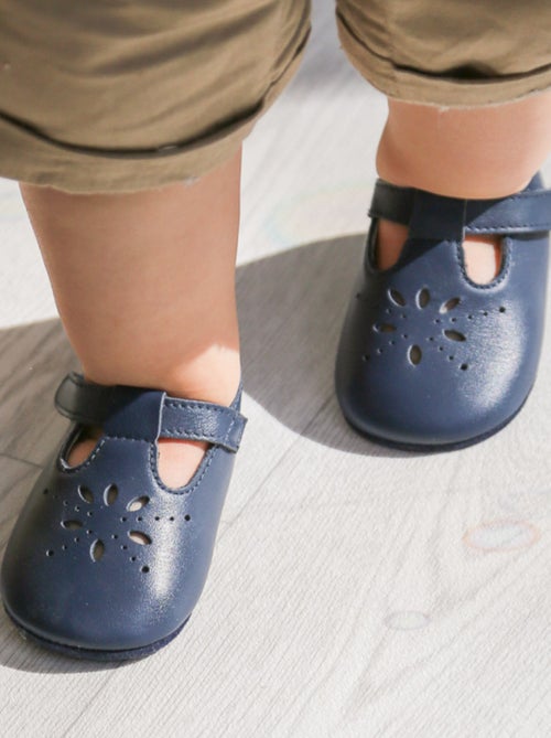 Chaussures bébé cuir souple Salomé - Kiabi