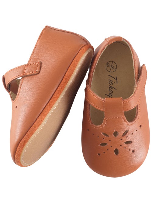 Chaussures bébé cuir souple Salomé - Kiabi