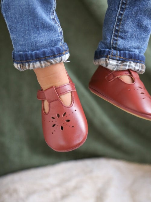 Chaussures bébé cuir souple Salomé - Kiabi