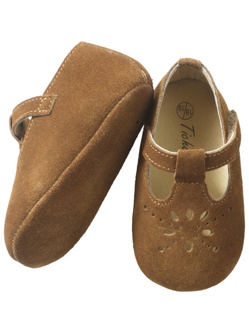 Chaussures bébé cuir souple Salomé - Kiabi
