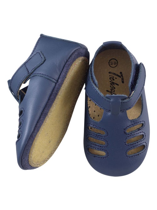 Chaussures bébé cuir souple Tibilly - Kiabi