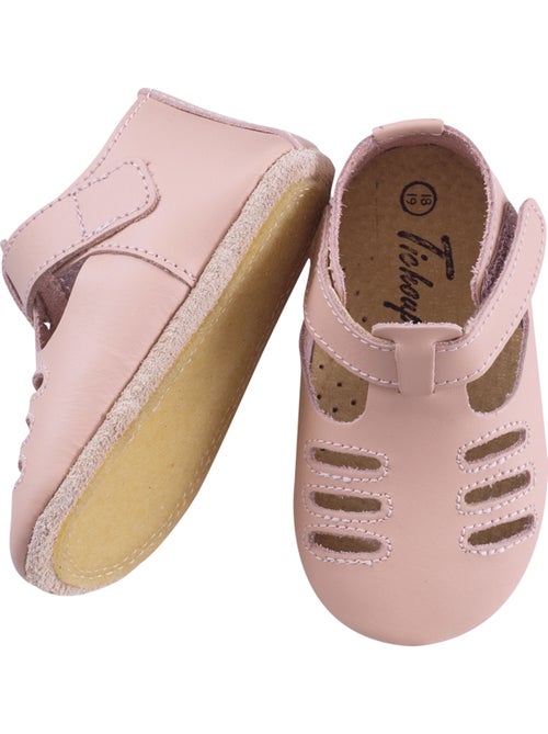 Chaussures bébé cuir souple Tibilly - Kiabi