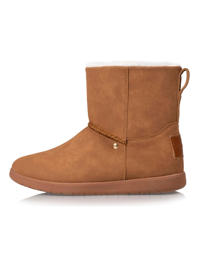 Chaussures Bottines nubuck Camel - Kiabi