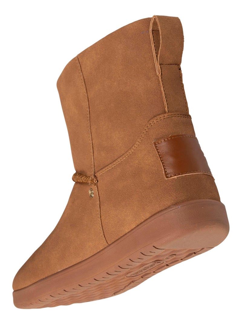 Chaussures Bottines nubuck Camel - Kiabi