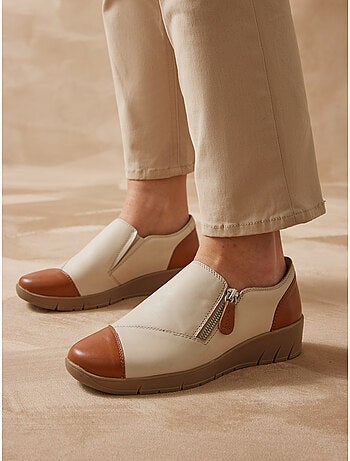 Chaussures confort zippées et élastiquée - PEDICONFORT