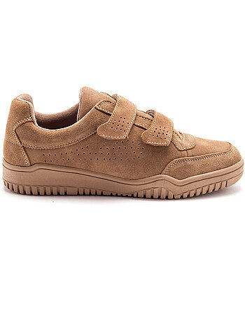 Chaussures cuir à scratch extra-larges - PEDICONFORT