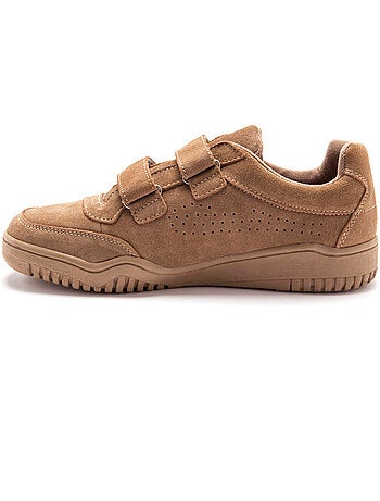 Chaussures cuir à scratch extra-larges - PEDICONFORT