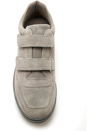 Chaussures cuir à scratch extra-larges - PEDICONFORT