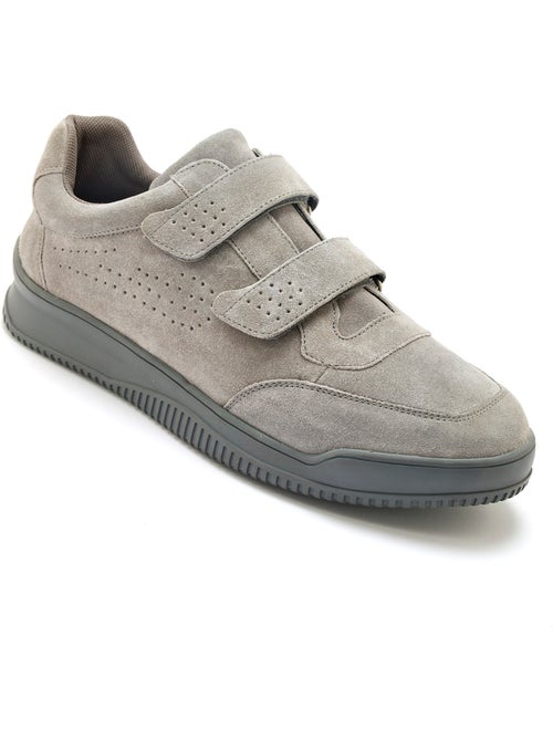Chaussures cuir à scratch extra-larges - PEDICONFORT - Kiabi