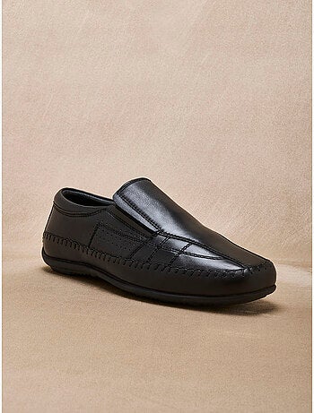 Chaussures cuir élastiquées homme