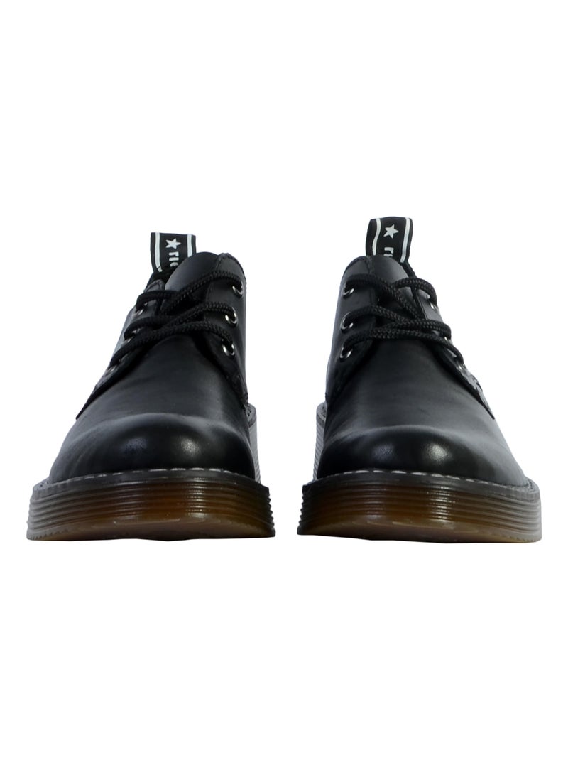 Chaussures Cuir Rieker Lugano Noir - Kiabi