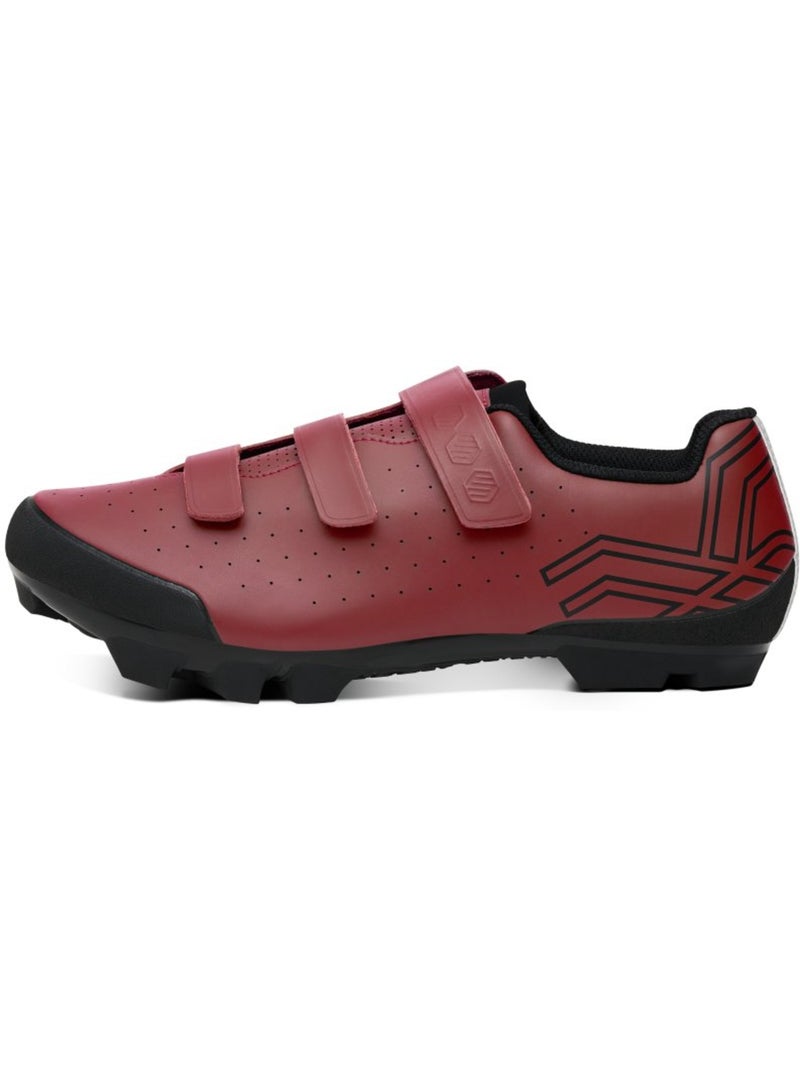 Chaussures cyclisme gravel cyclisme homme et femme sigr300 Rouge - Kiabi