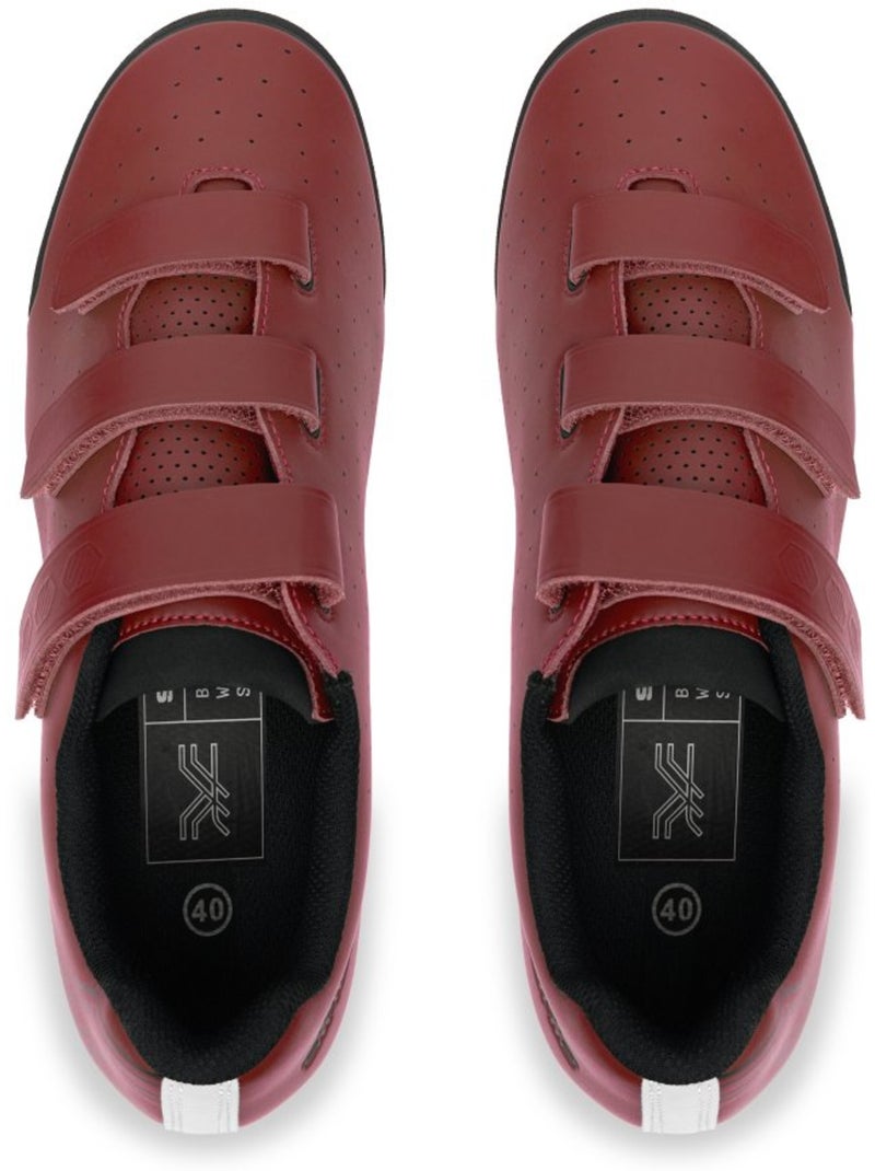 Chaussures cyclisme gravel cyclisme homme et femme sigr300 Rouge - Kiabi