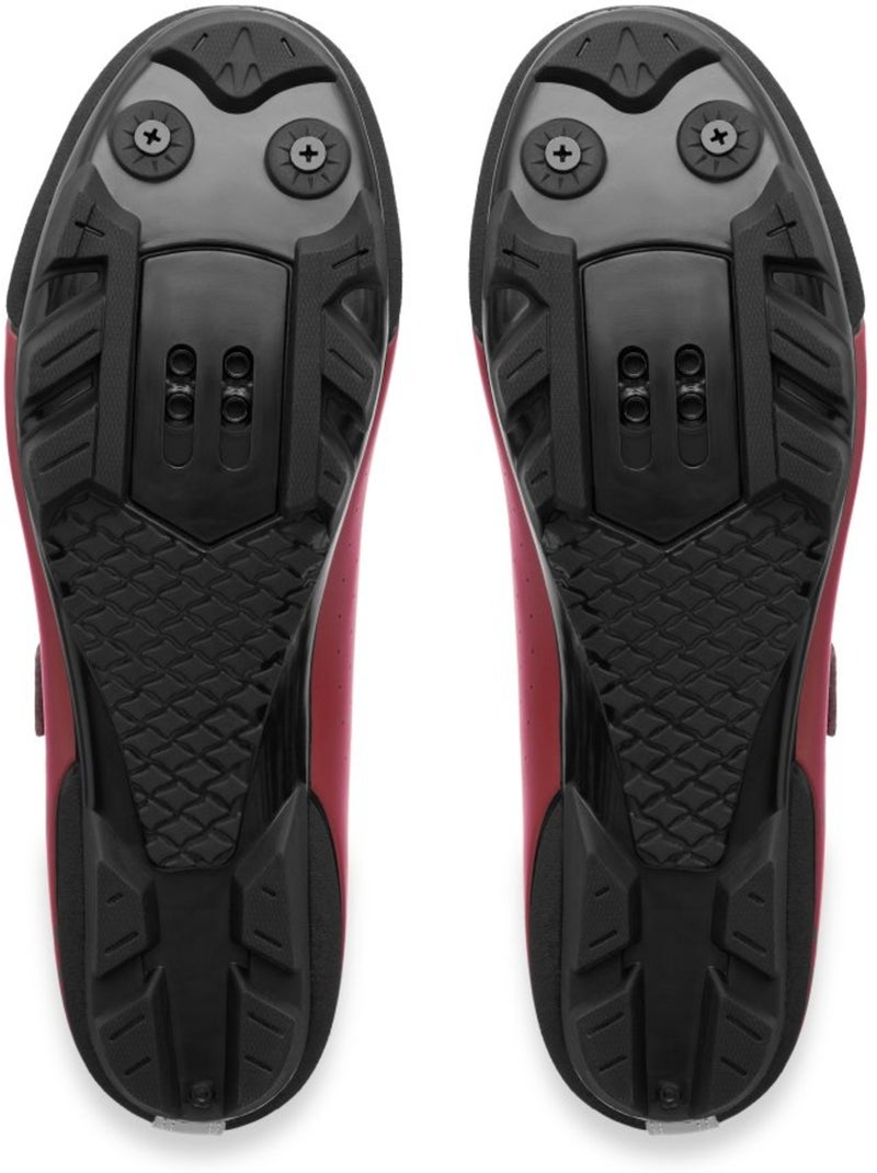 Chaussures cyclisme gravel cyclisme homme et femme sigr300 Rouge - Kiabi