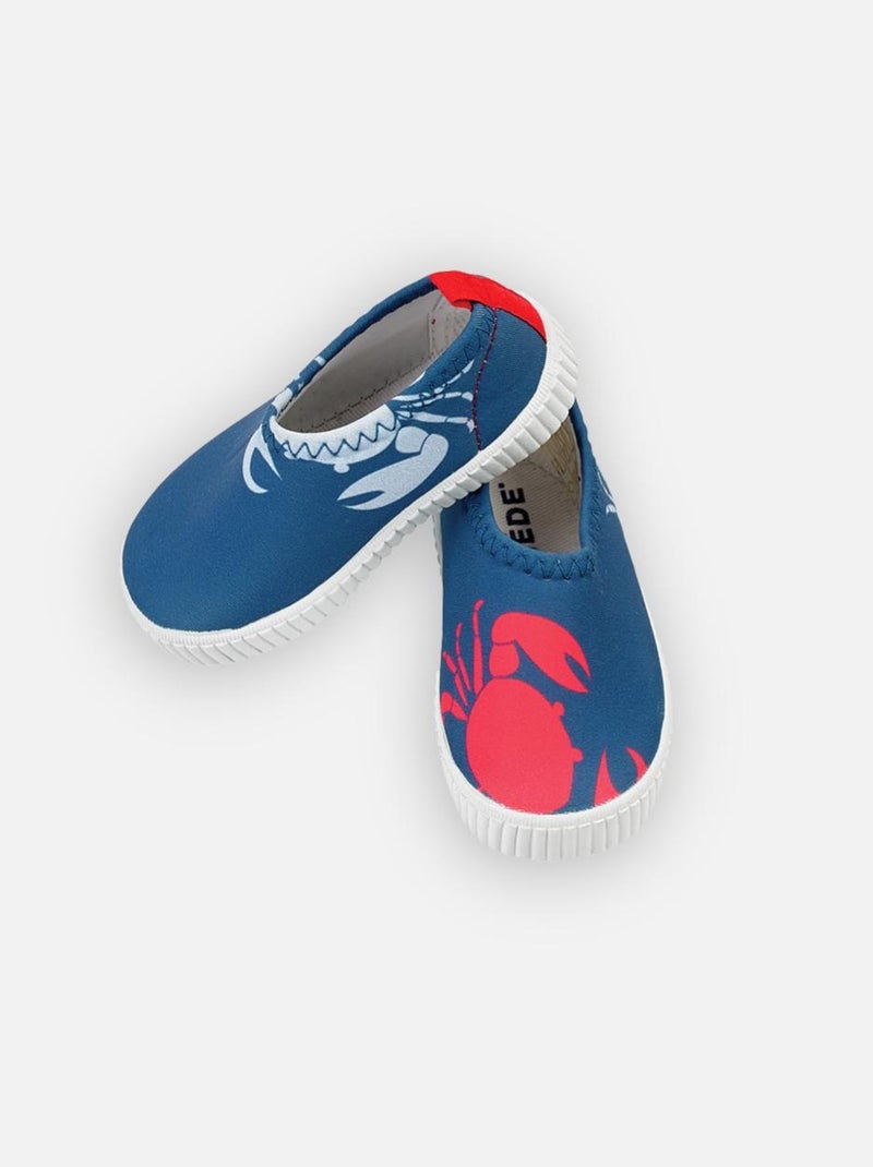 Chaussures de bain imprimées Archimède Bleu - Kiabi